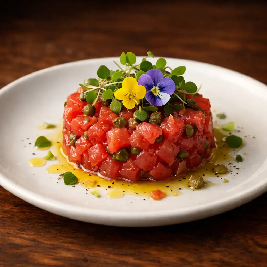 Tartare de thon rouge à la niçoise